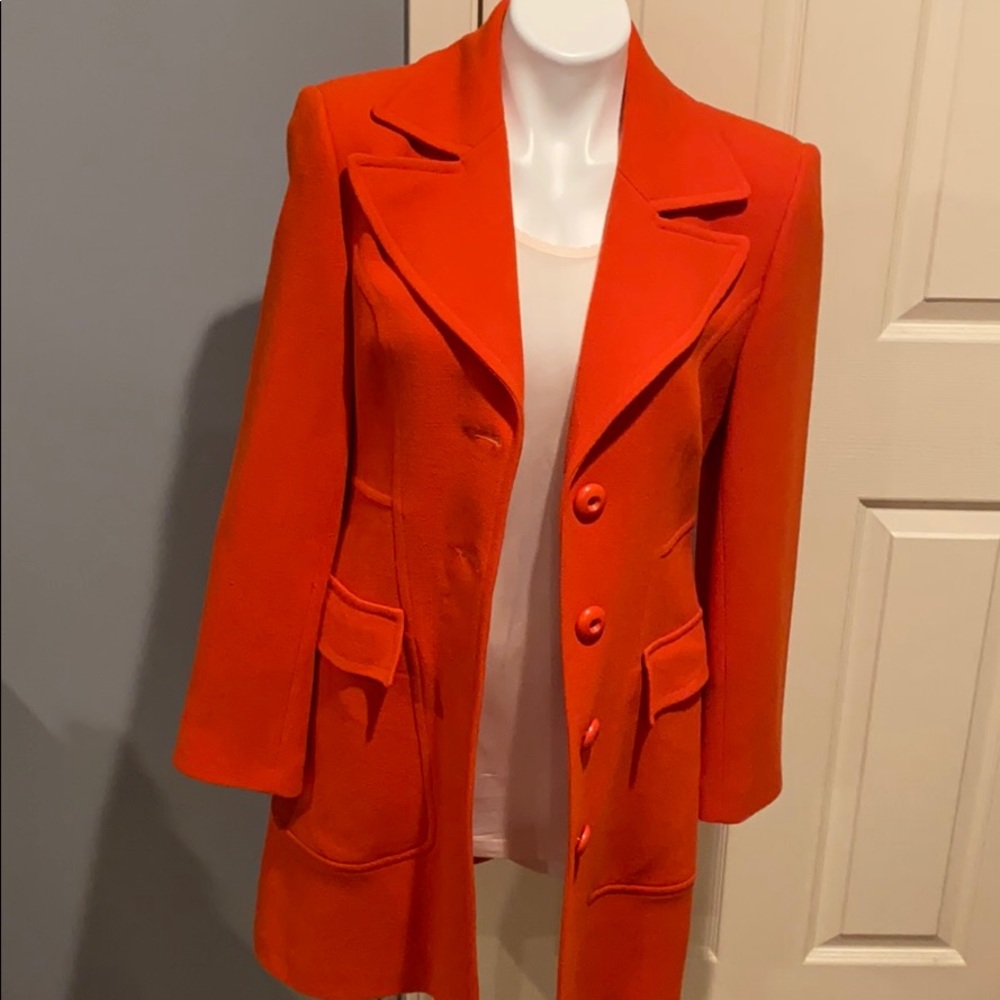 Atelier 33 Paris Orange 100% Wool Jacket